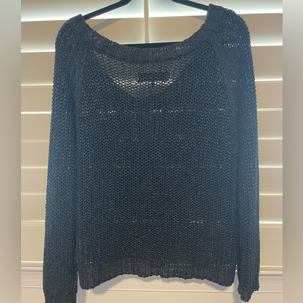 Grey Sparkly Rag And Bone Heavy Sweater - image 4